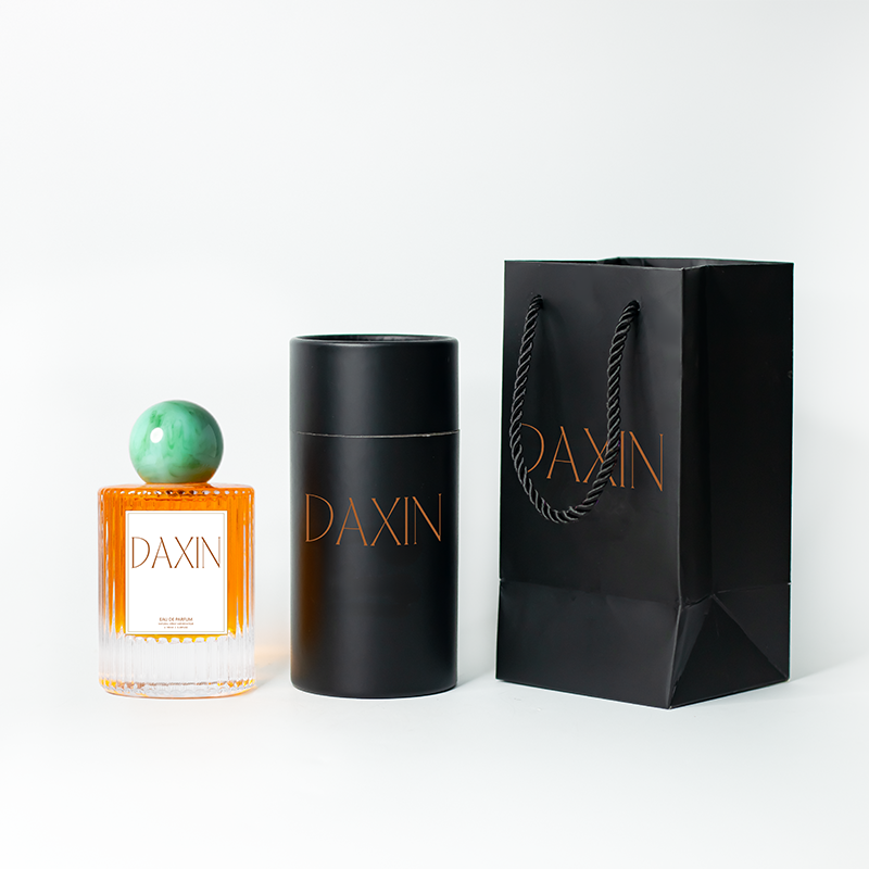 Clear Stripe Perfume Bottle 30ml 50ml 100ml Glass Luxury Fragrance Spray Bottle With Ball Cap and Box