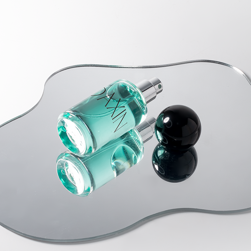 Stock Clear 30ml 50ml 100ml Empty Cylinder Perfume Glass Bottles with Customize Box