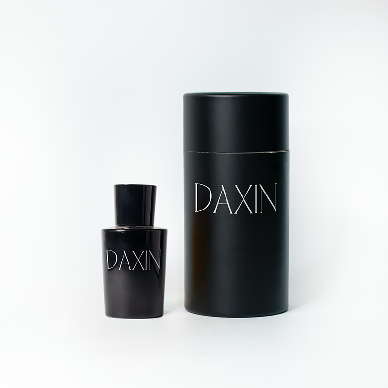 Custom Unique Luxury Cylinder Glass Perfume Bottle 75ml Perfume Empty Bottle With Box Packaging