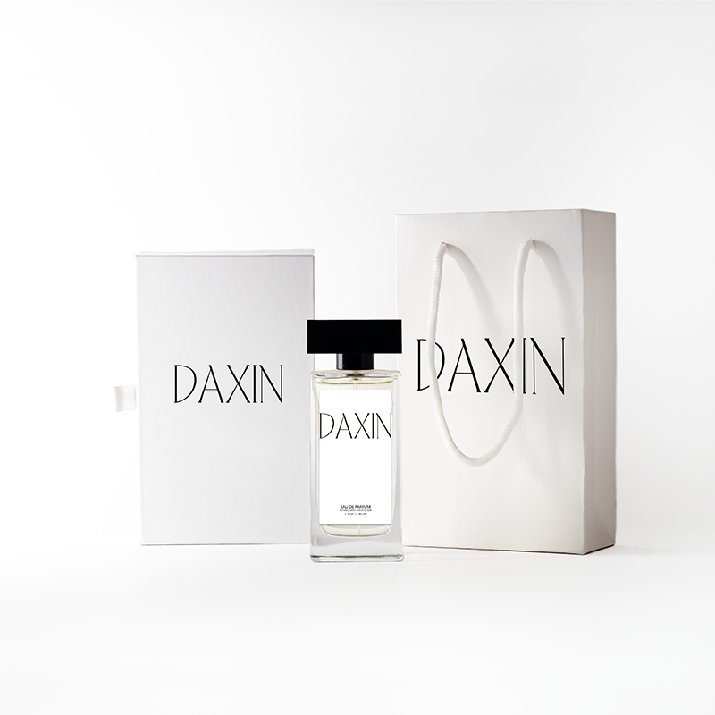 Luxury Cube 50ml 100ml 60ml 80ml Botol Parfum Square Perfume Bottle with Black Cap and Box