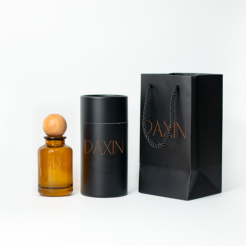 OEM ODM Luxury Fragrance Transparent Custom Amber Frosted Empty Glass Perfume Bottle with Box