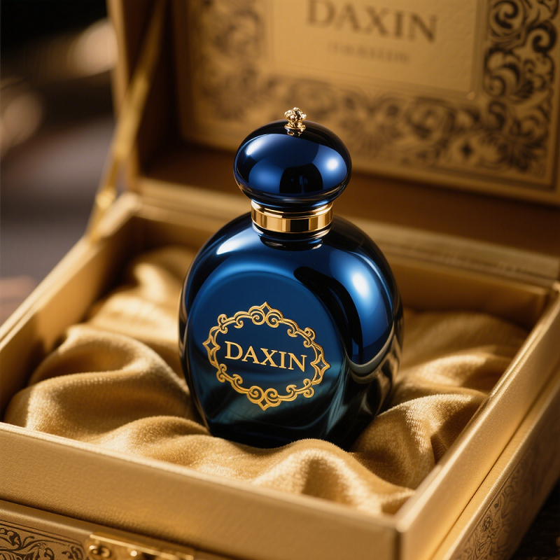 Custom Premium Glossy Glass Perfume Bottle with Unique Round Ball Cap Empty Fragrance Bottle Packaging