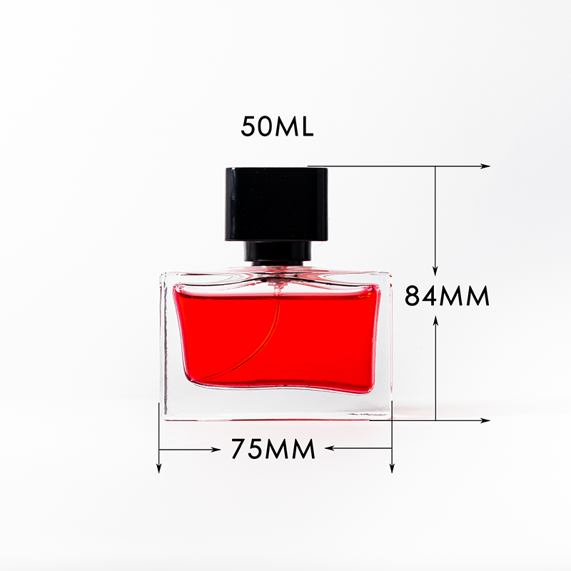 Rectangular Vintage Perfume Glass Bottle Classy Women's Perfume Bottles for Fragrance/Perfume