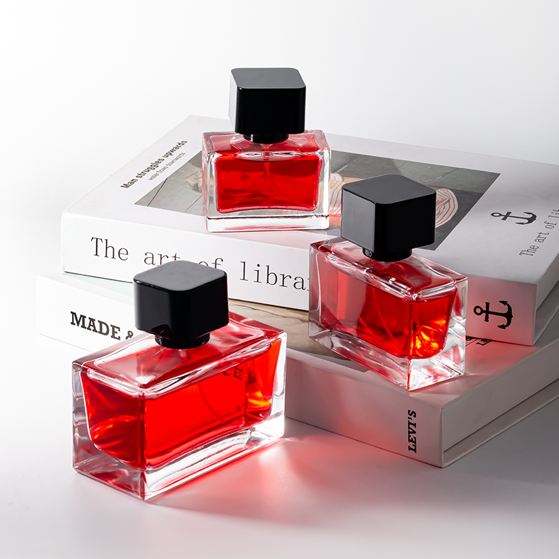 Rectangular Vintage Perfume Glass Bottle Classy Women's Perfume Bottles for Fragrance/Perfume