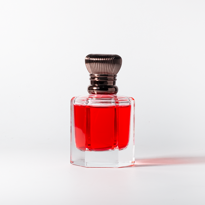 High-end Zinc-alloy Cap 50ml Perfume Glass Bottles Perfume Scent Bottle for Fragrances