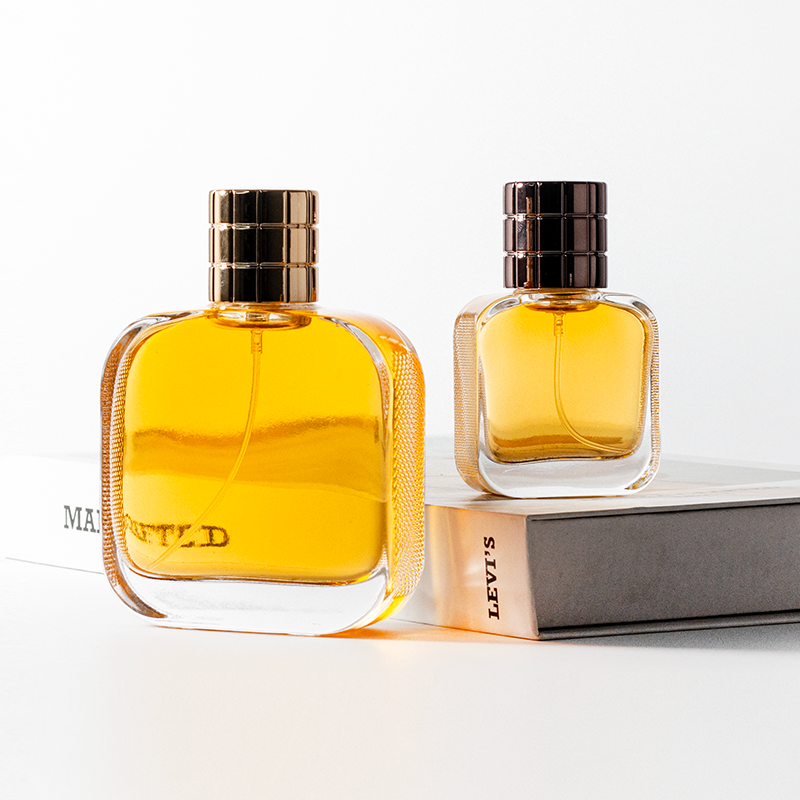 Special Empty Perfume Bottles 30ml 50ml 100ml Square Empty Cologne Bottle with Atomizer Lid