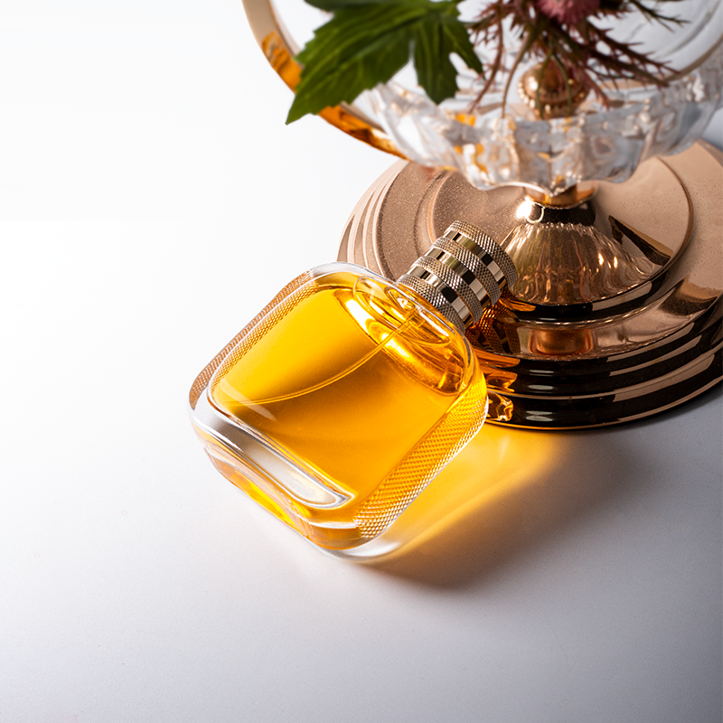 30ml 50ml 100ml Zinc Alloy Perfume Cap Empty Square Cologne Bottles With Crimp Sprayer