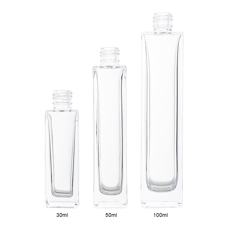 perfume square glass bottles 50ml