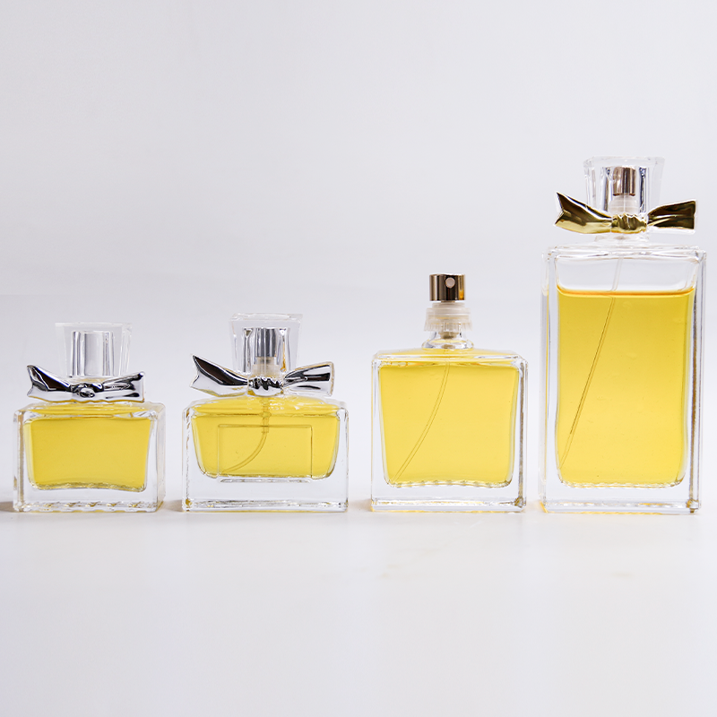 Hot Selling Empty Perfume Glass Bottles 30ml 50ml 100ml Rectangular Perfume Bottle with Custom Logo