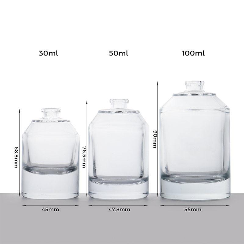 perfume empty glass bottle