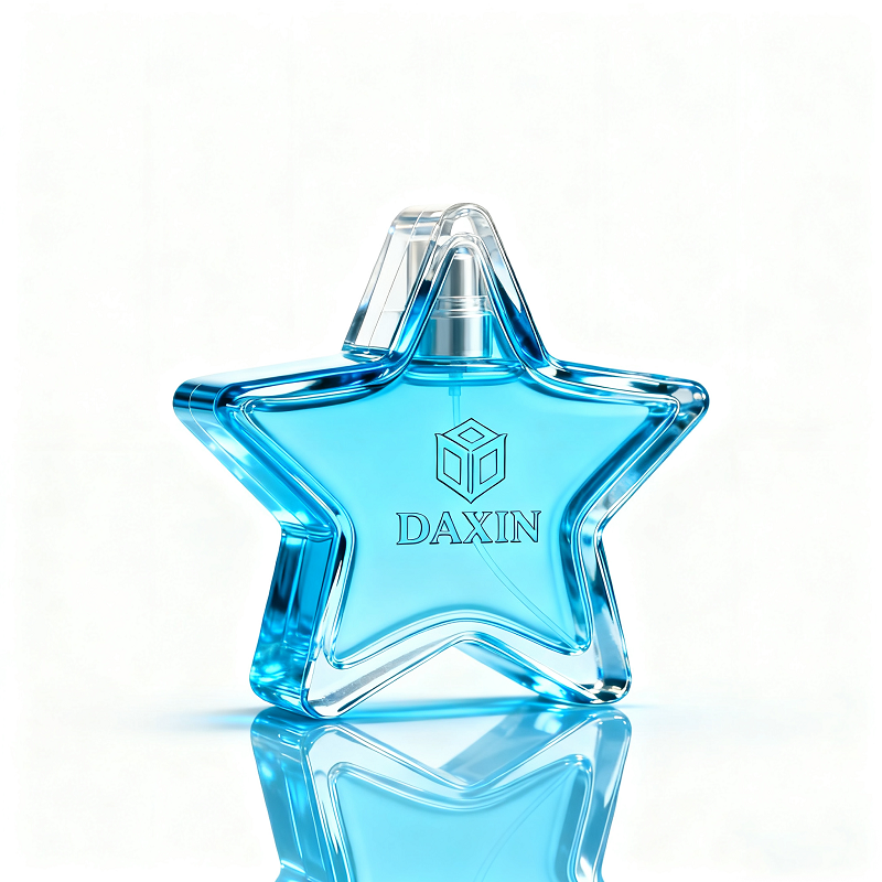 Cute Elegant Star Shaped Botol Parfum Colorful Female Pink Purple Colored Perfume Spray Bottle