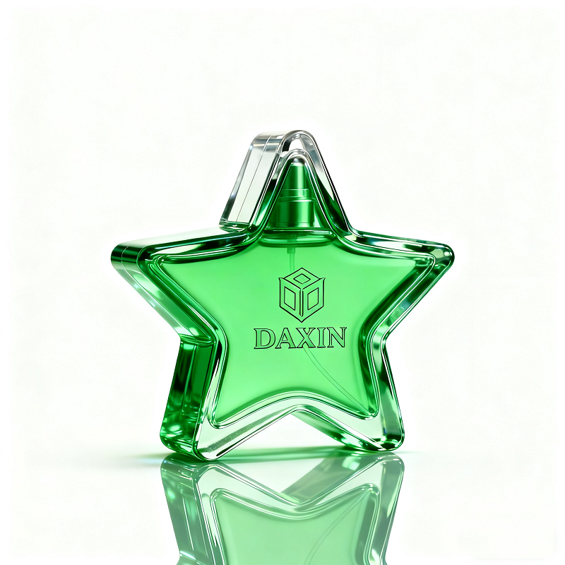 Cute Elegant Star Shaped Botol Parfum Colorful Female Pink Purple Colored Perfume Spray Bottle