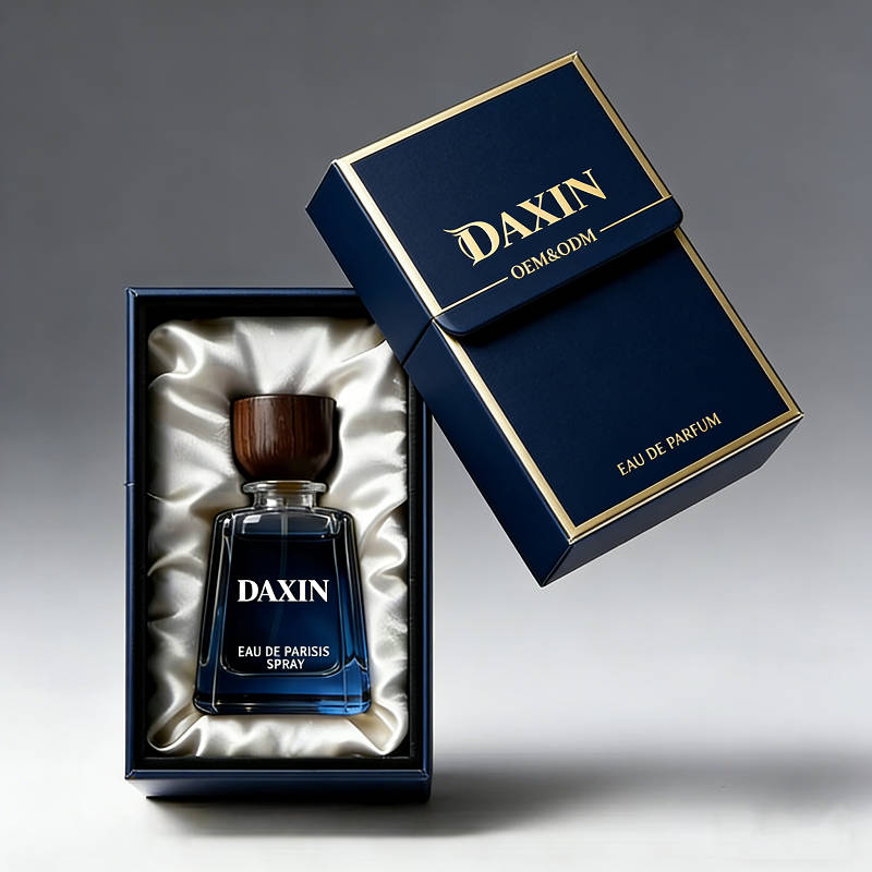 30ml 50ml 100ml Custom Heavy Bottom Unique Luxury Crimp Glass Perfume Bottle with Wood Cap