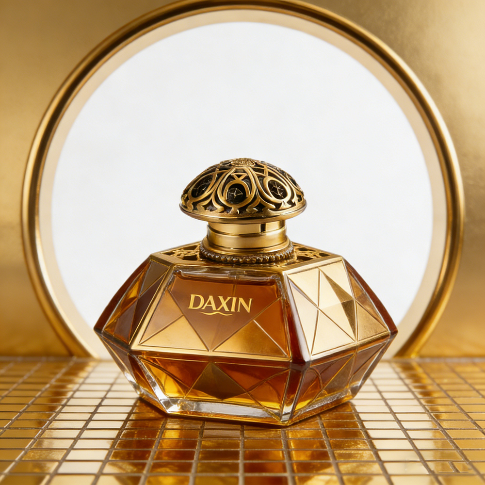 Octagonal Glass Perfume Bottle