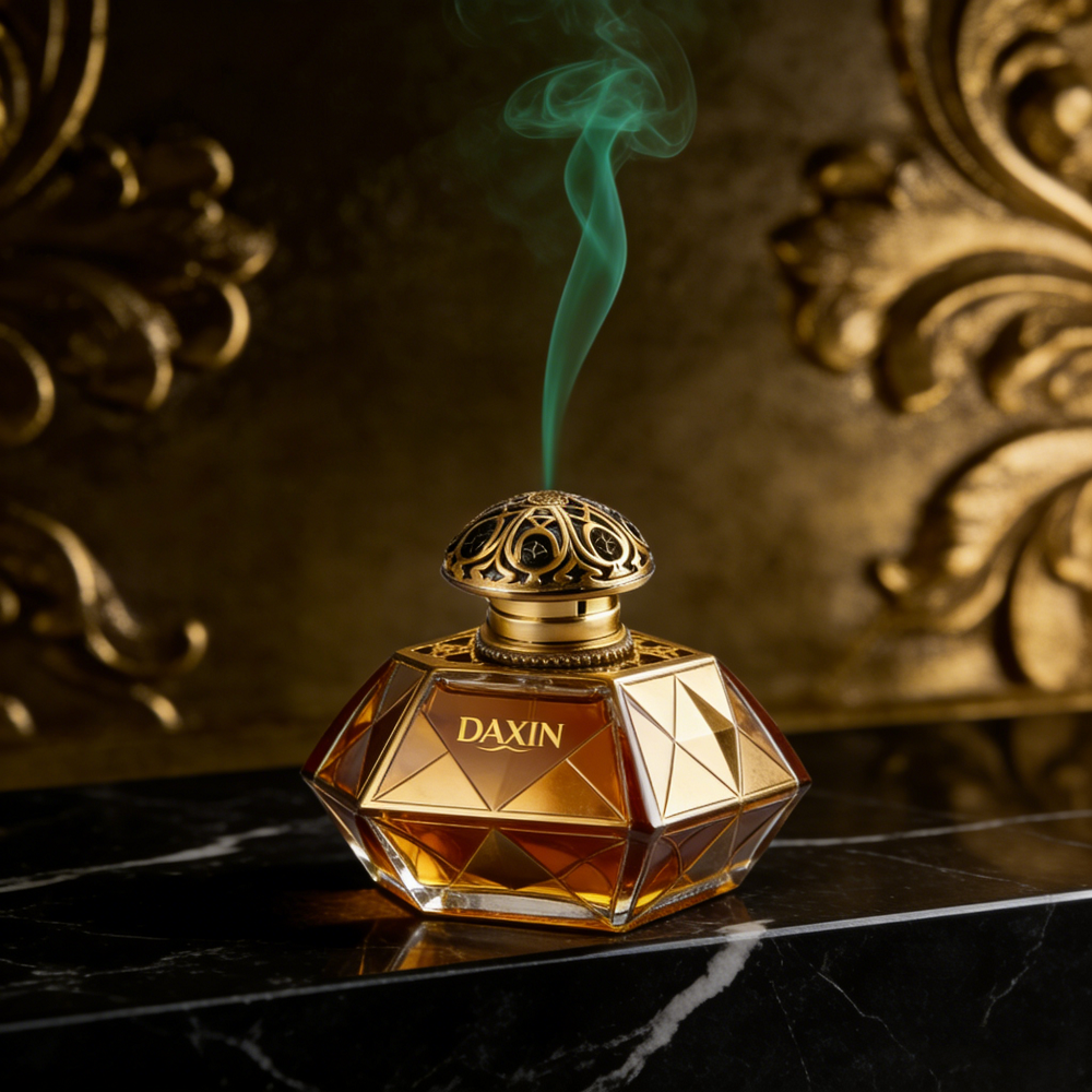 Octagonal Glass Perfume Bottle