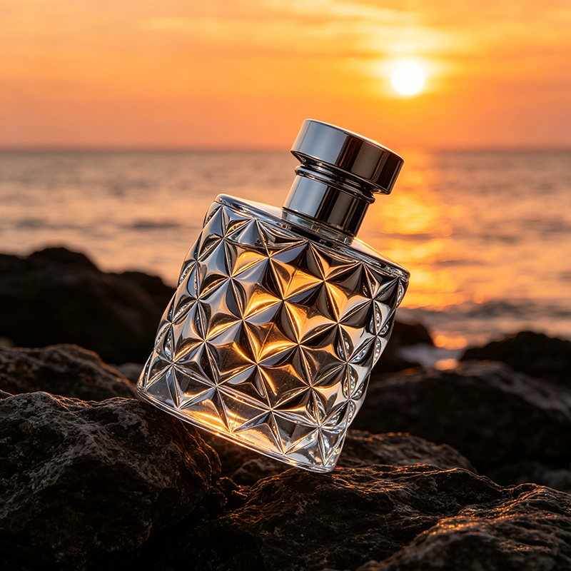 Luxury 100ml Crystal Empty Refillable Spray Bottle Thick Bottom Glass Perfume Cologne Bottle for Fragrance