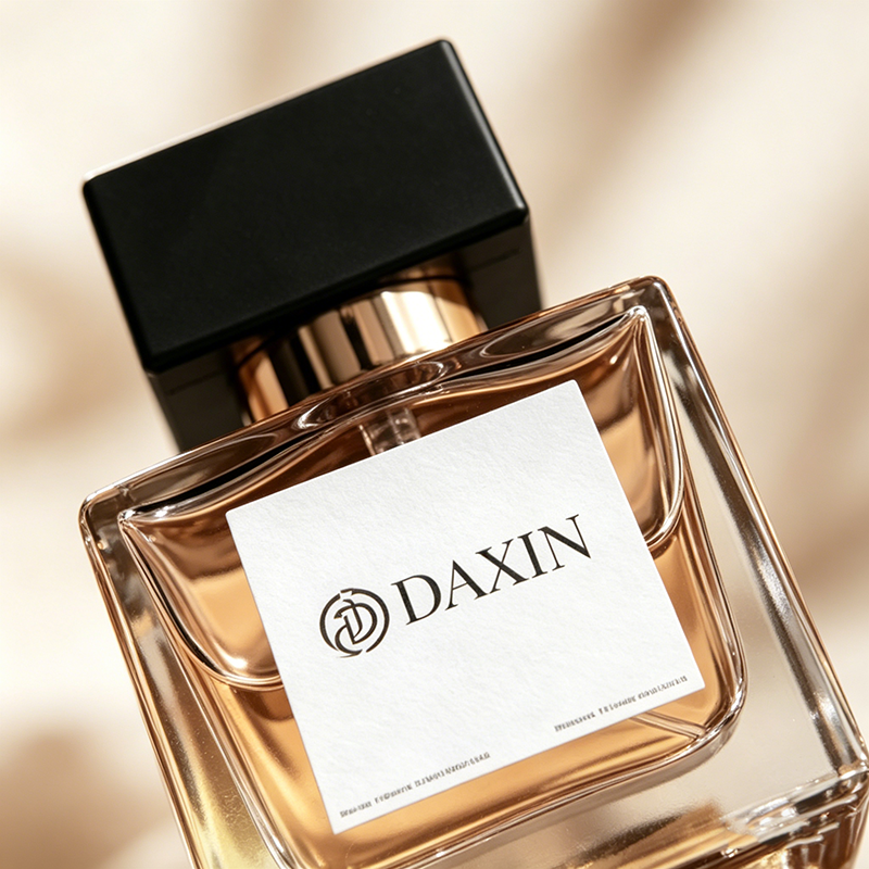 30ml 50ml 100ml Custom Color Flat Square Crystal Glass Perfume Bottle with Luxury Elegant Crimp Spray Top