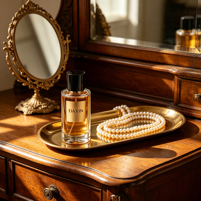 High Quality Cylinder Transparency 30ml 50ml 100ml Glass Empty Spray Perfume Bottle with Cardboard Box