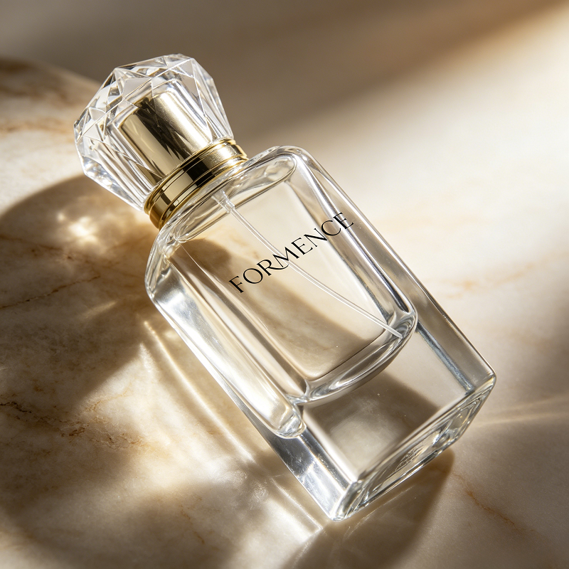 Custom Luxury Rectangle 30ml 50ml 100ml Empty Fragrance Spray Glass Perfume Bottles With Transparent Lid