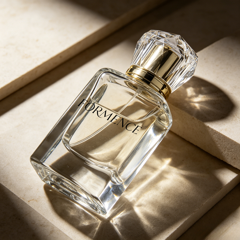 Custom Luxury Rectangle 30ml 50ml 100ml Empty Fragrance Spray Glass Perfume Bottles With Transparent Lid