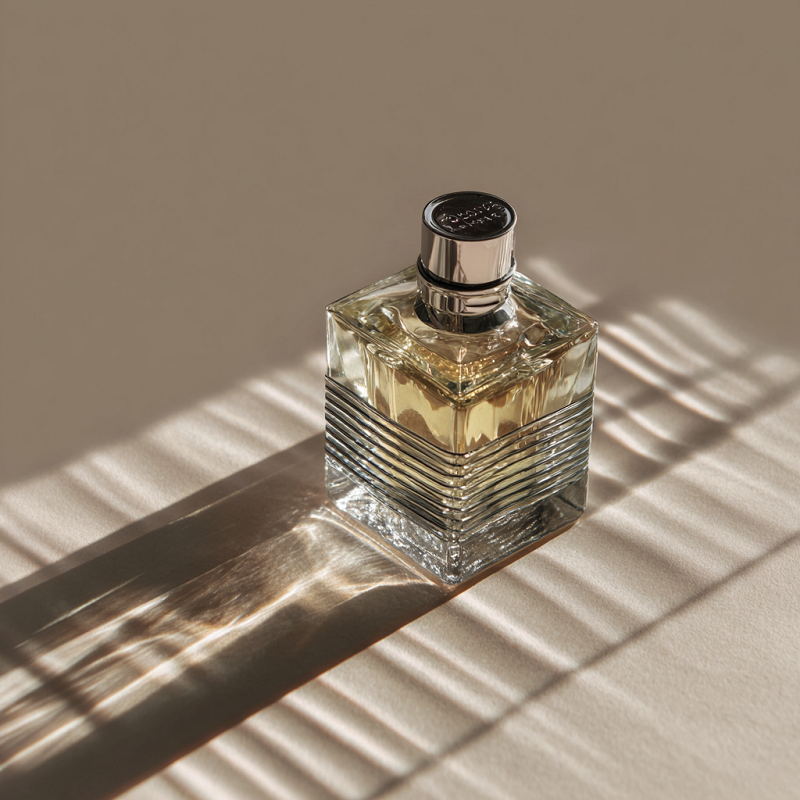 30ml 50ml Elegant Perfume Bottle Custom Moldings Engraved Strips Cologne Glass Spray Bottle