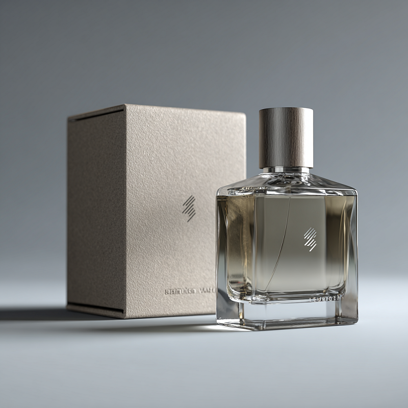 New Design High-End Glass Perfume Bottles Hot Silver Stamping Logo Parfum Cologne Bottles 50ml
