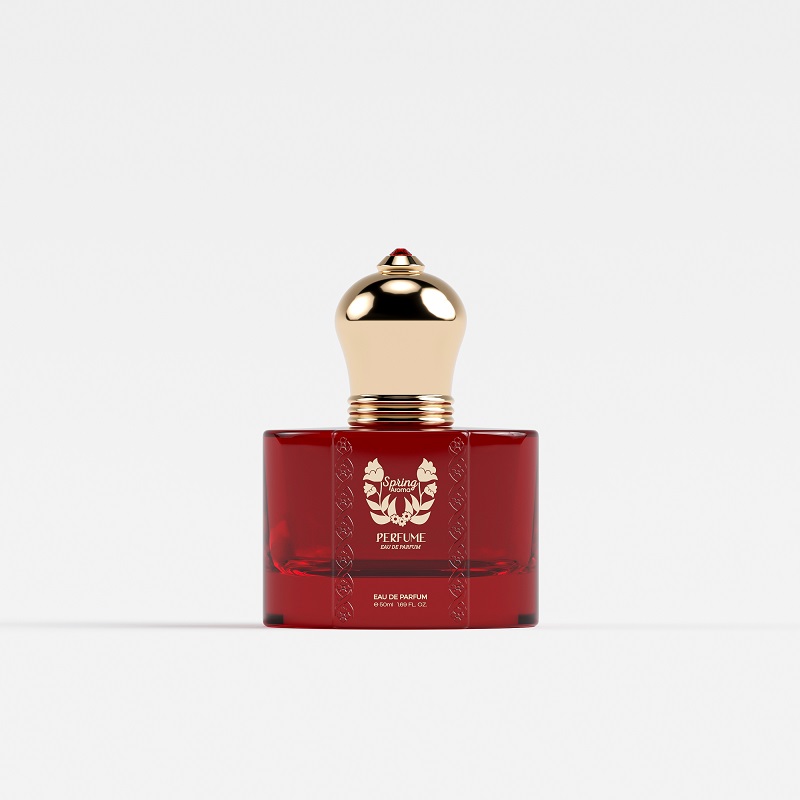High End Botol Perfume Custom Logo Frosted Color 30ml Glass Perfume Bottle 50ml Premium Perfume Bottle