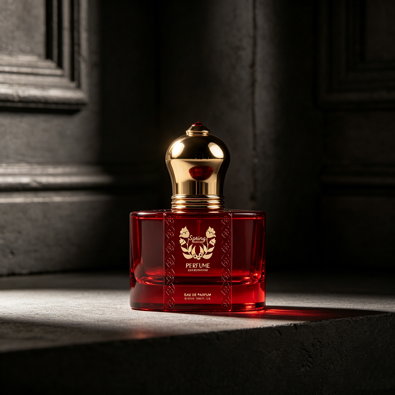 High End Botol Perfume Custom Logo Frosted Color 30ml Glass Perfume Bottle 50ml Premium Perfume Bottle