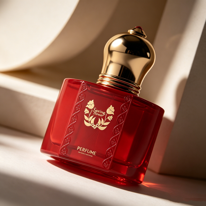 High End Botol Perfume Custom Logo Frosted Color 30ml Glass Perfume Bottle 50ml Premium Perfume Bottle