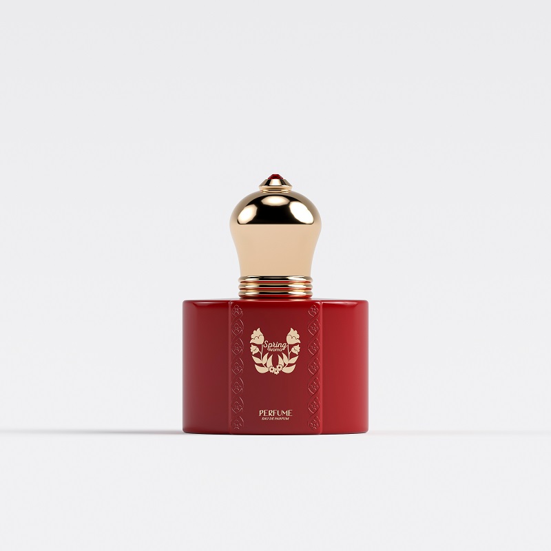 Matte Red Color 30ml 50ml Luxury Premium Fragrance Bottle 100ml Unique Perfume Bottle for Female with Box