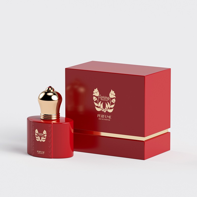 Matte Red Color 30ml 50ml Luxury Premium Fragrance Bottle 100ml Unique Perfume Bottle for Female with Box