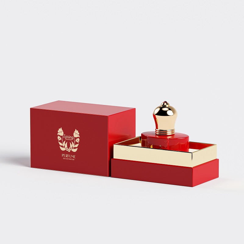 Matte Red Color 30ml 50ml Luxury Premium Fragrance Bottle 100ml Unique Perfume Bottle for Female with Box