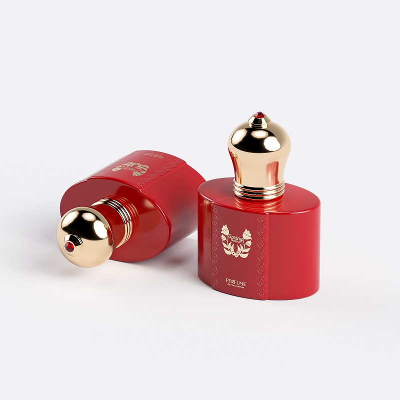 Matte Red Color 30ml 50ml Luxury Premium Fragrance Bottle 100ml Unique Perfume Bottle for Female with Box