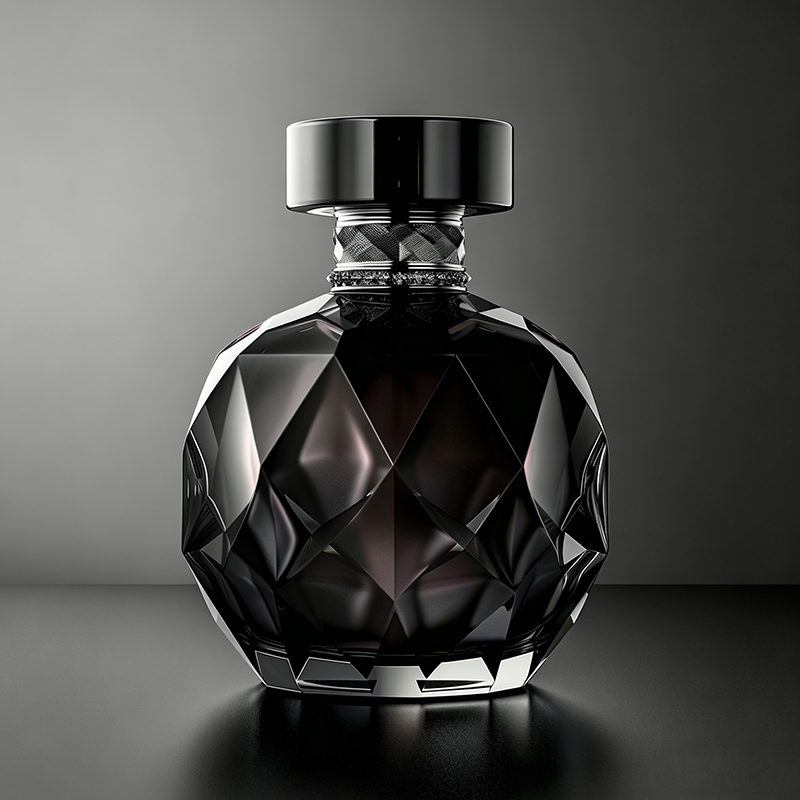 Custom Perfume Bottle Supplier 30ml 50ml 100ml Irregular Black Perfume Bottle Design