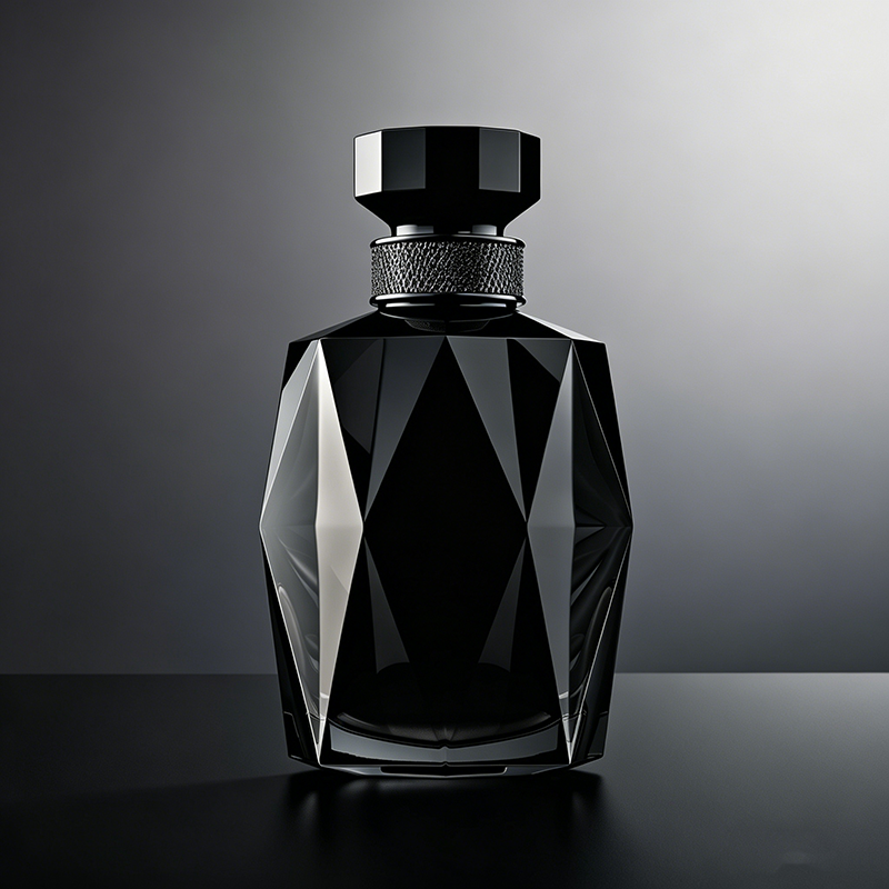 Custom Perfume Bottle Supplier 30ml 50ml 100ml Irregular Black Perfume Bottle Design