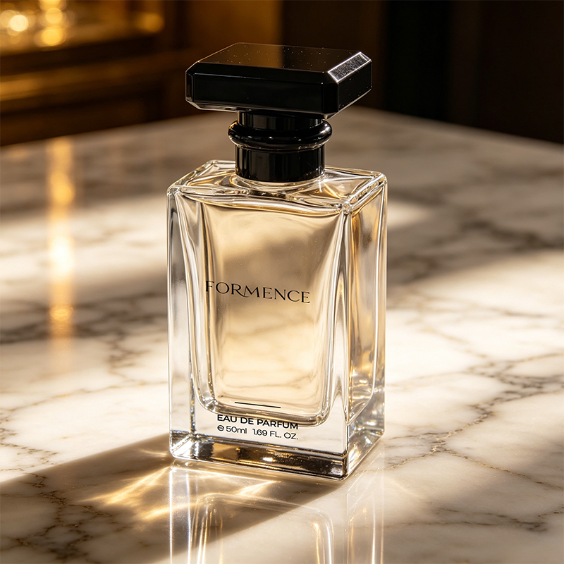 Perfume Bottle Manufacturers China Luxurious Glass Square Perfume Bottle 30ml 50ml 100ml with Logo