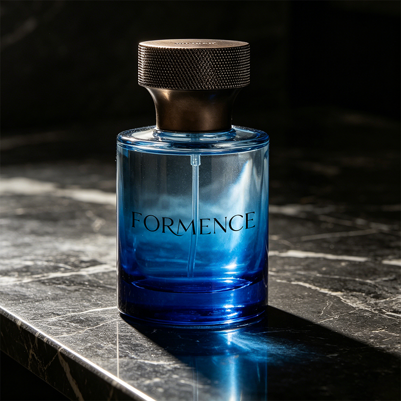 Custom Perfume Bottle Manufacturer 30ml 50ml 100ml Cylinder Round Gradient Empty Perfume Glass Bottle