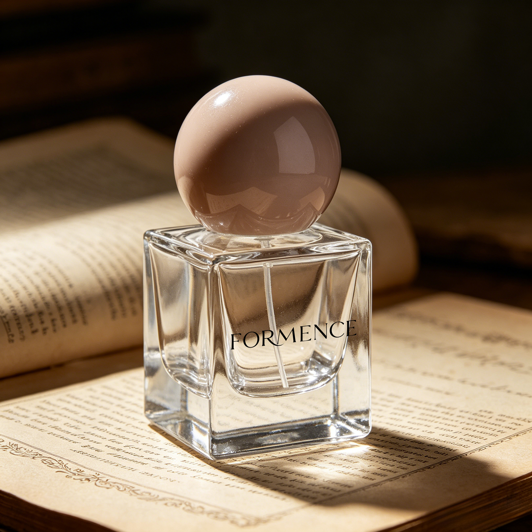 Square Shape Travel Size Perfume Bottle 20ml Perfume Bottle Mini Perfume Bottle with Ball Shape Cap
