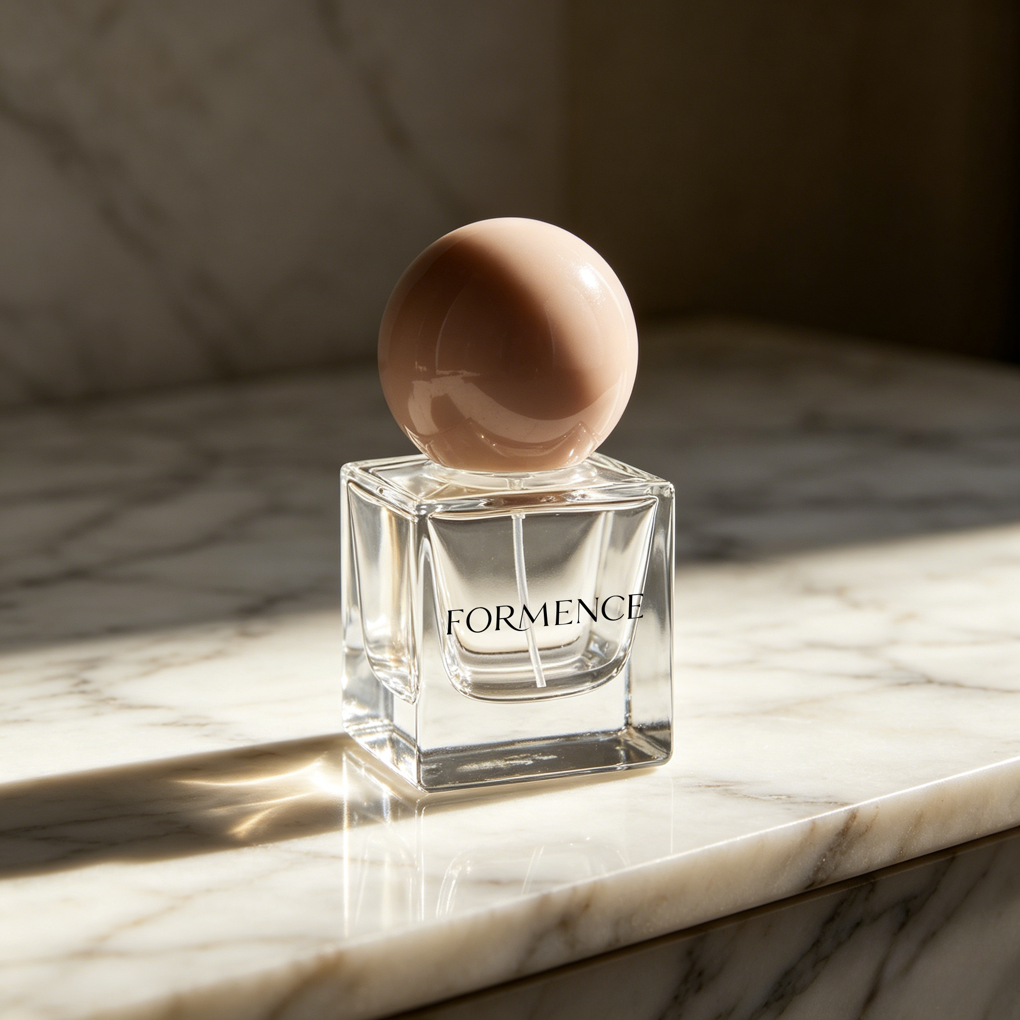 Square Shape Travel Size Perfume Bottle 20ml Perfume Bottle Mini Perfume Bottle with Ball Shape Cap