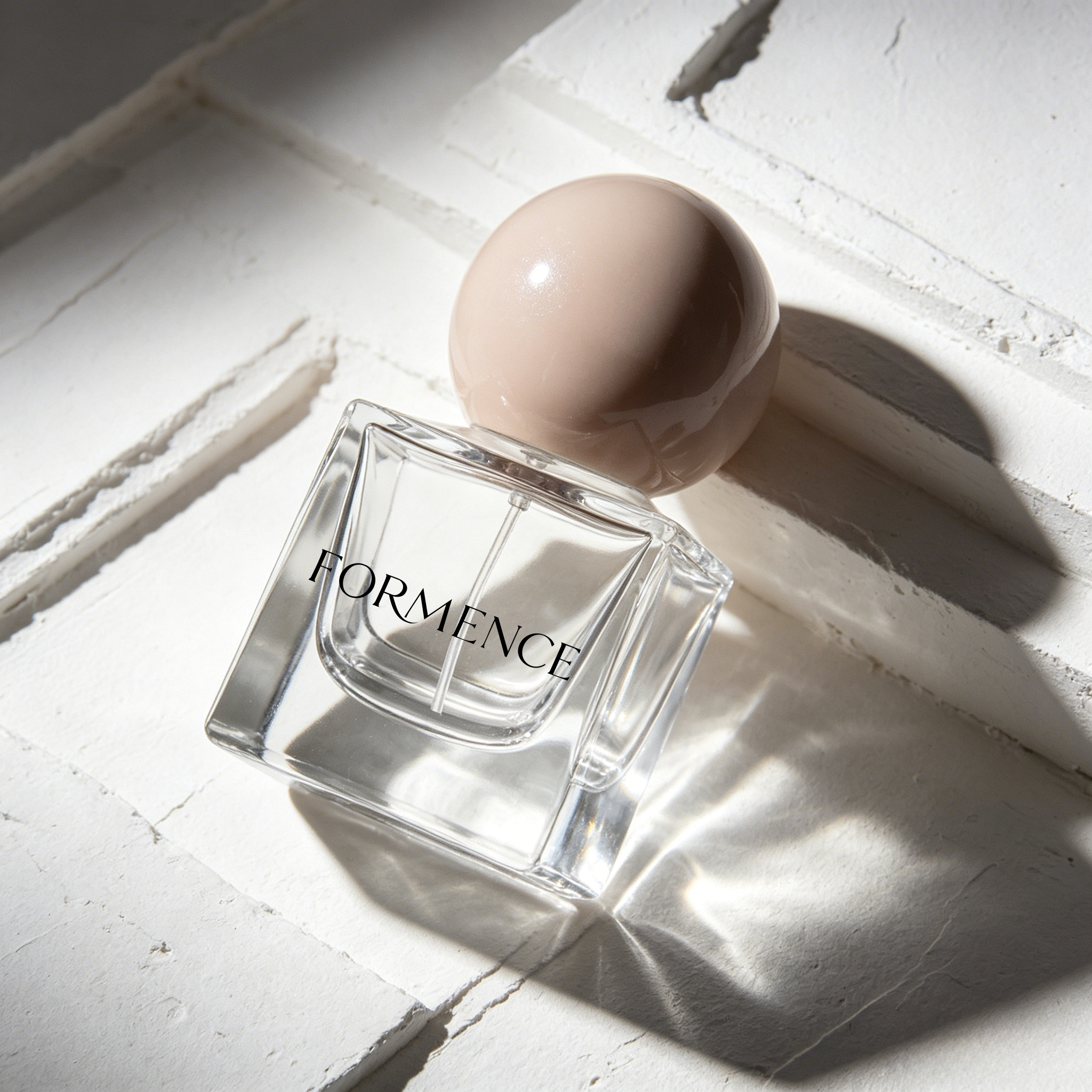 Square Shape Travel Size Perfume Bottle 20ml Perfume Bottle Mini Perfume Bottle with Ball Shape Cap