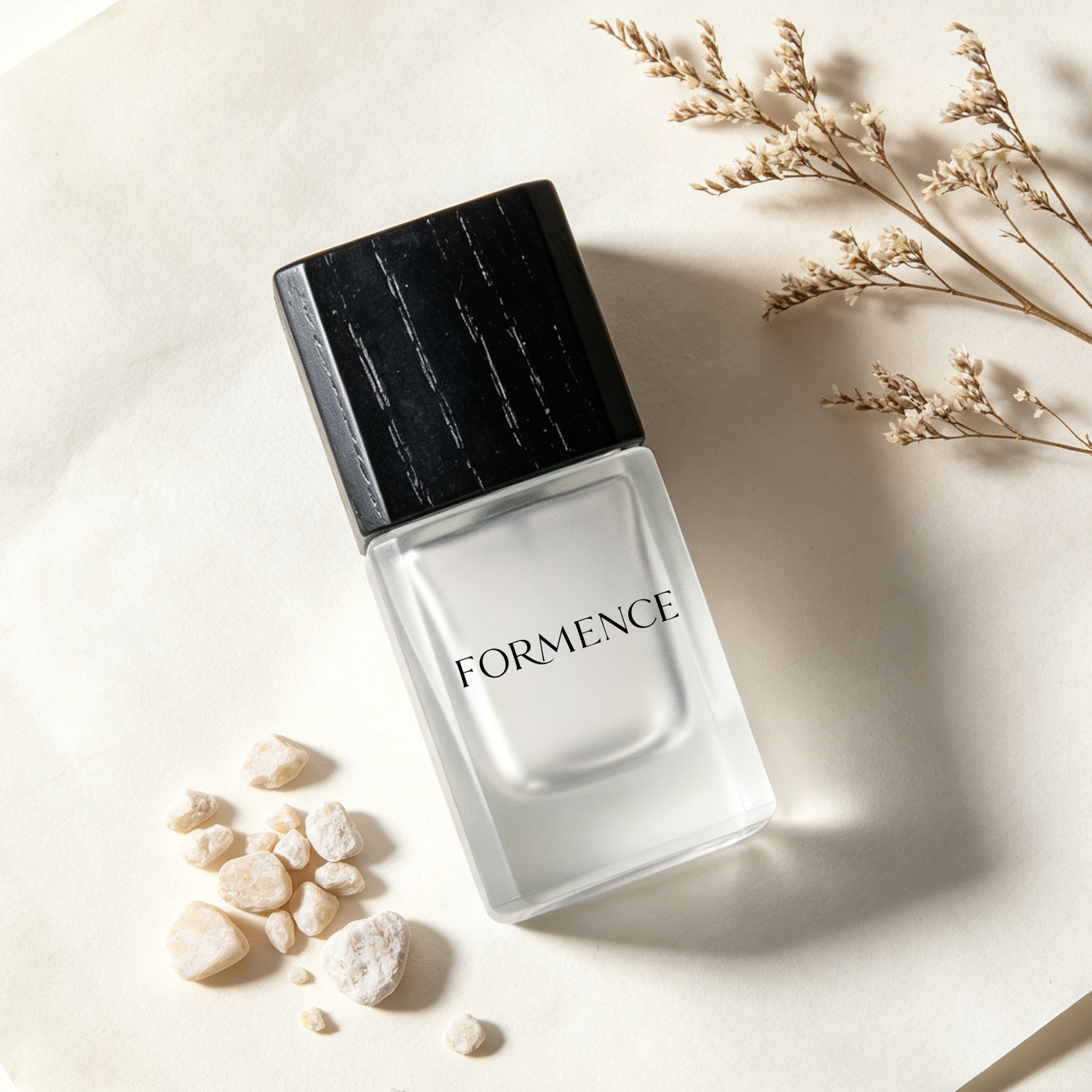 Custom Logo Frosted Perfume Spray Bottles 30ml 50ml 100ml Square Empty Glass Perfume Bottle