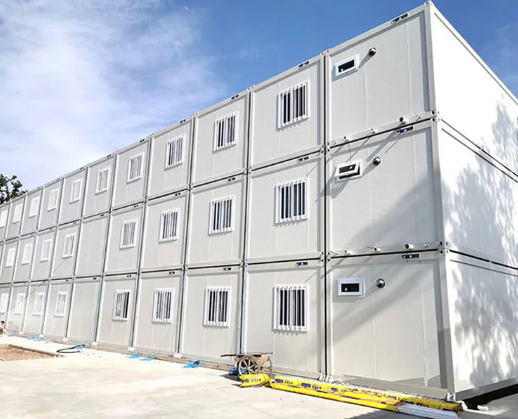 Flat Pack Container House For Three-flight Stairs In Construction Site