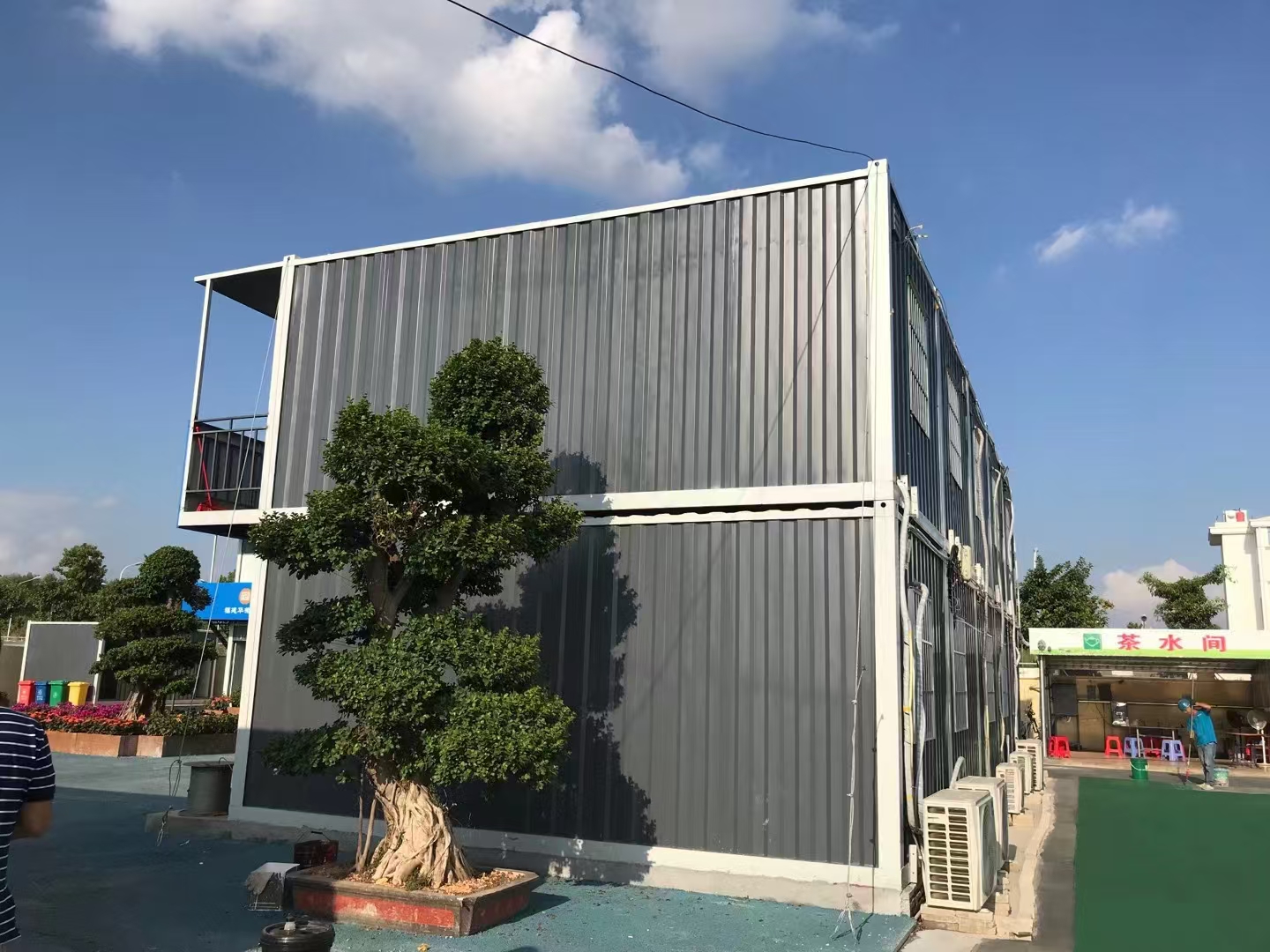 Fixed Combined Container House For Bathroom In Construction Site