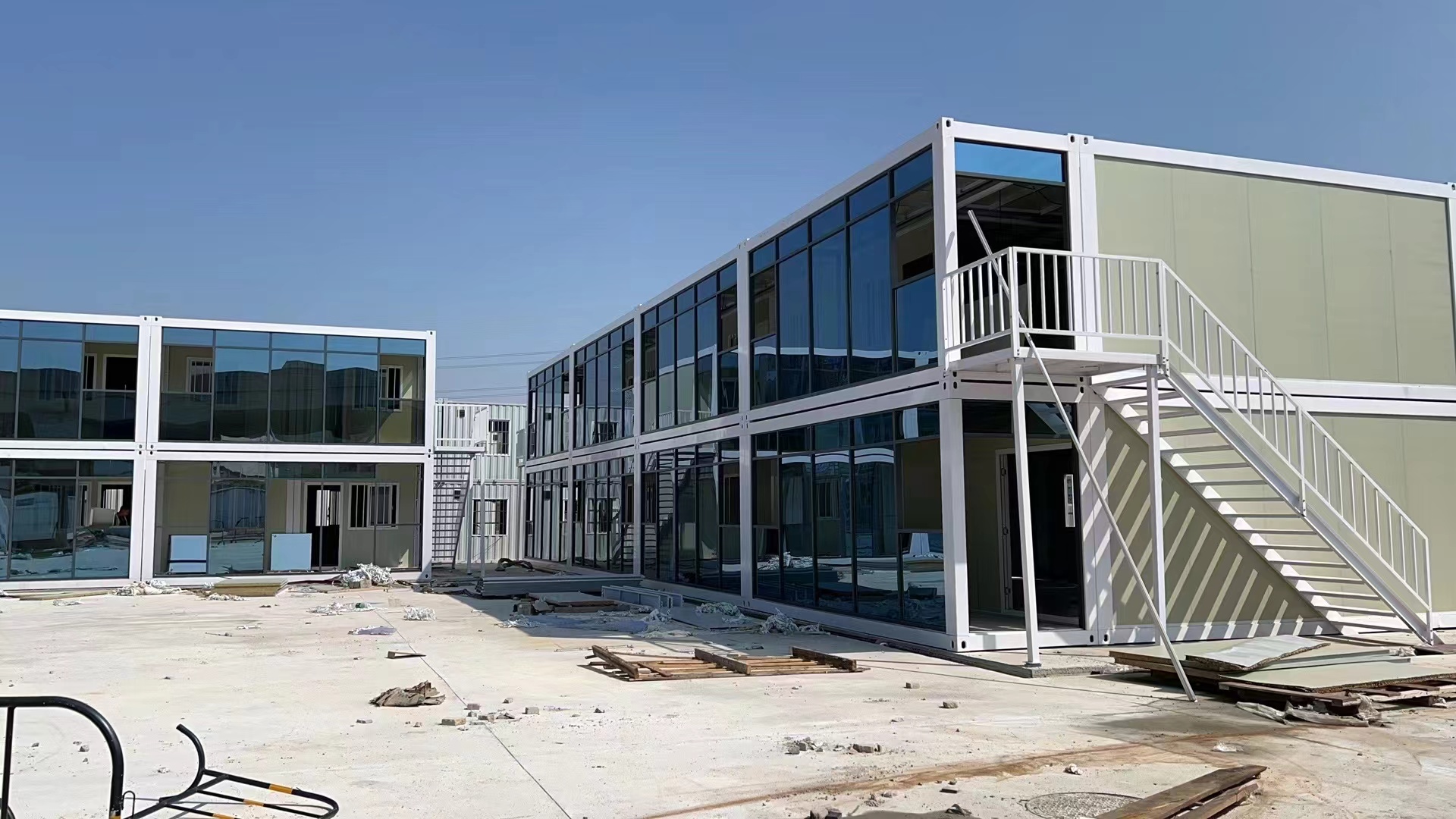 Flat Pack Container House For Corridor In Construction Site