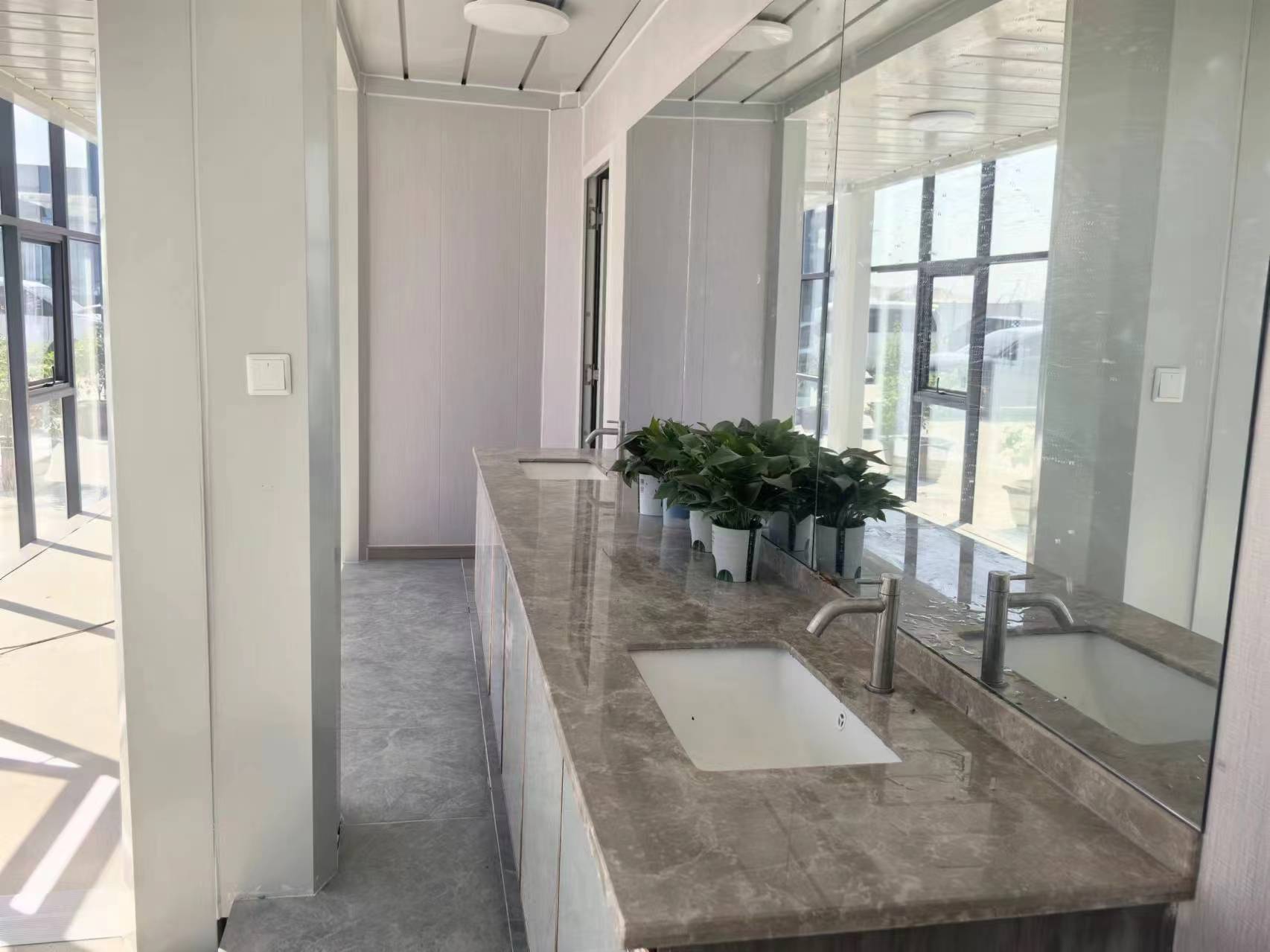 Flat Pack Container House For Barthroom In Construction Site