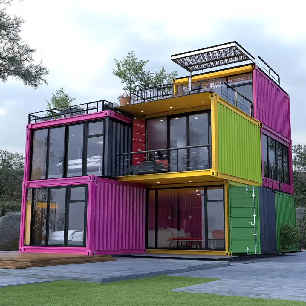 Kompleks Rumah Kontainer Gabungan Kustom Lanen