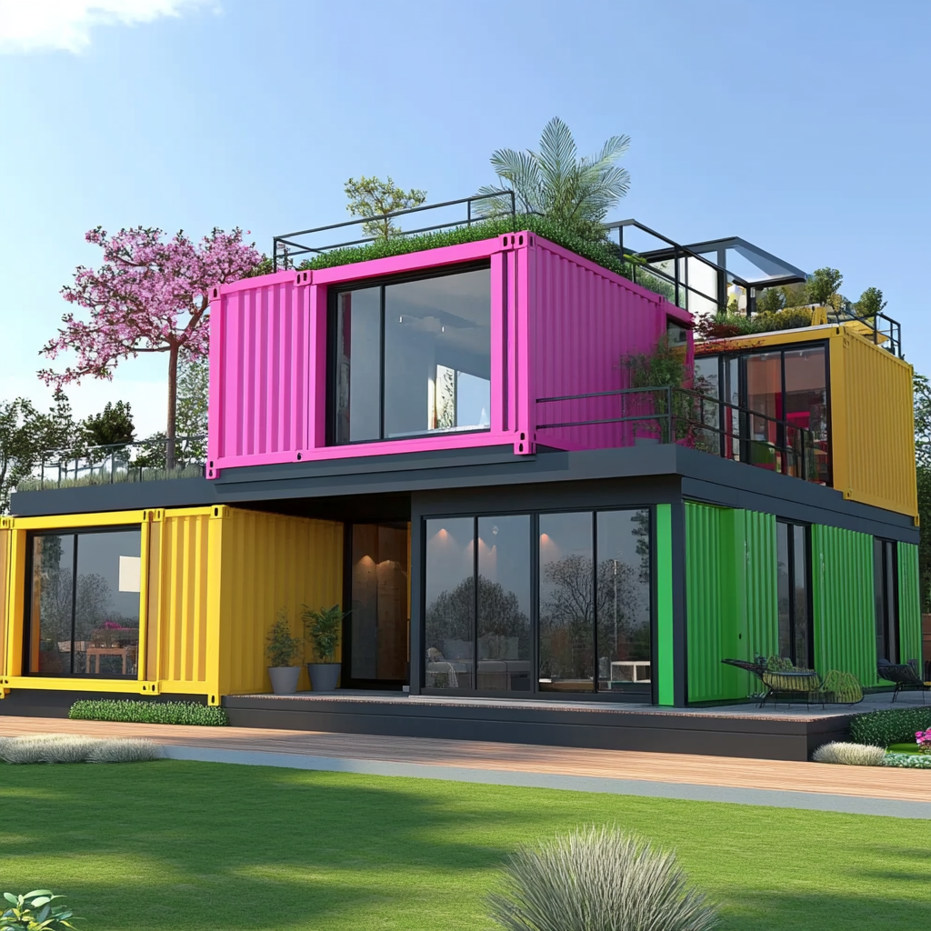 Combined Container house