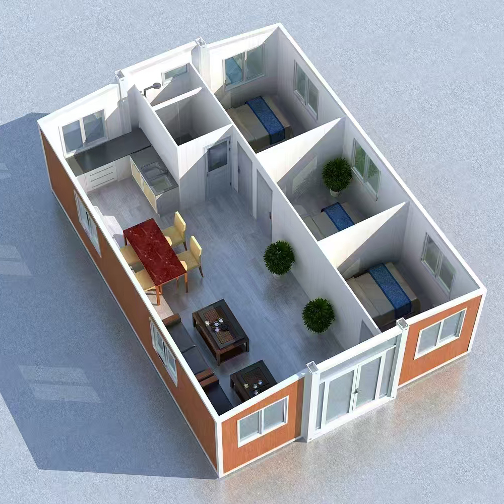 Three Bedroom Expandable Container House