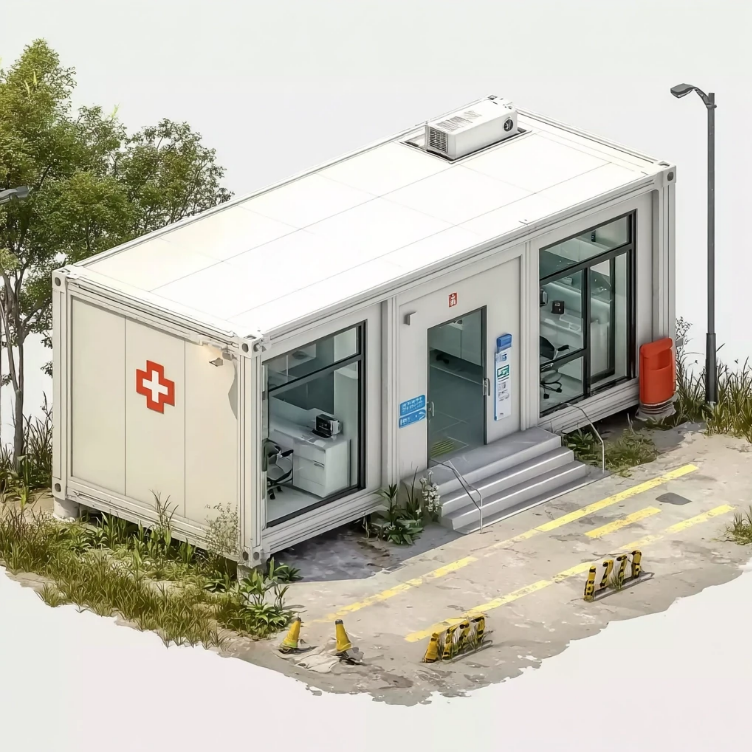 Klinik Kontainer Portabel Lanen — Solusi Lokasi Modular yang Disesuaikan
