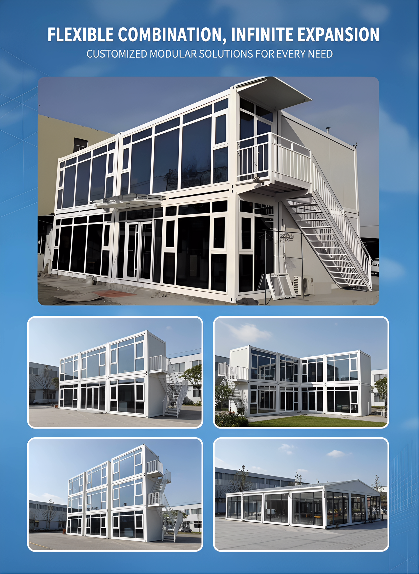 Glass Curtain Wall Container House
